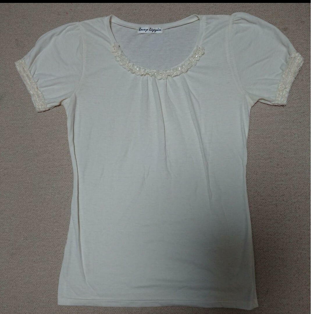 Leap Lippin(リープリッピン)のリープリッピン Tシャツ インナー レース レディースのトップス(Tシャツ(半袖/袖なし))の商品写真