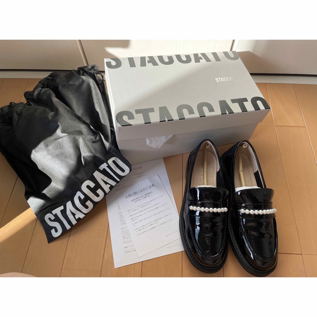 STACCATO - 即購入可能♡スタッカート パールローファー 23.0の通販 by