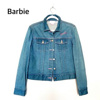 バービー(Barbie)のBarbieピンク デニムジャケット(Gジャン/デニムジャケット)