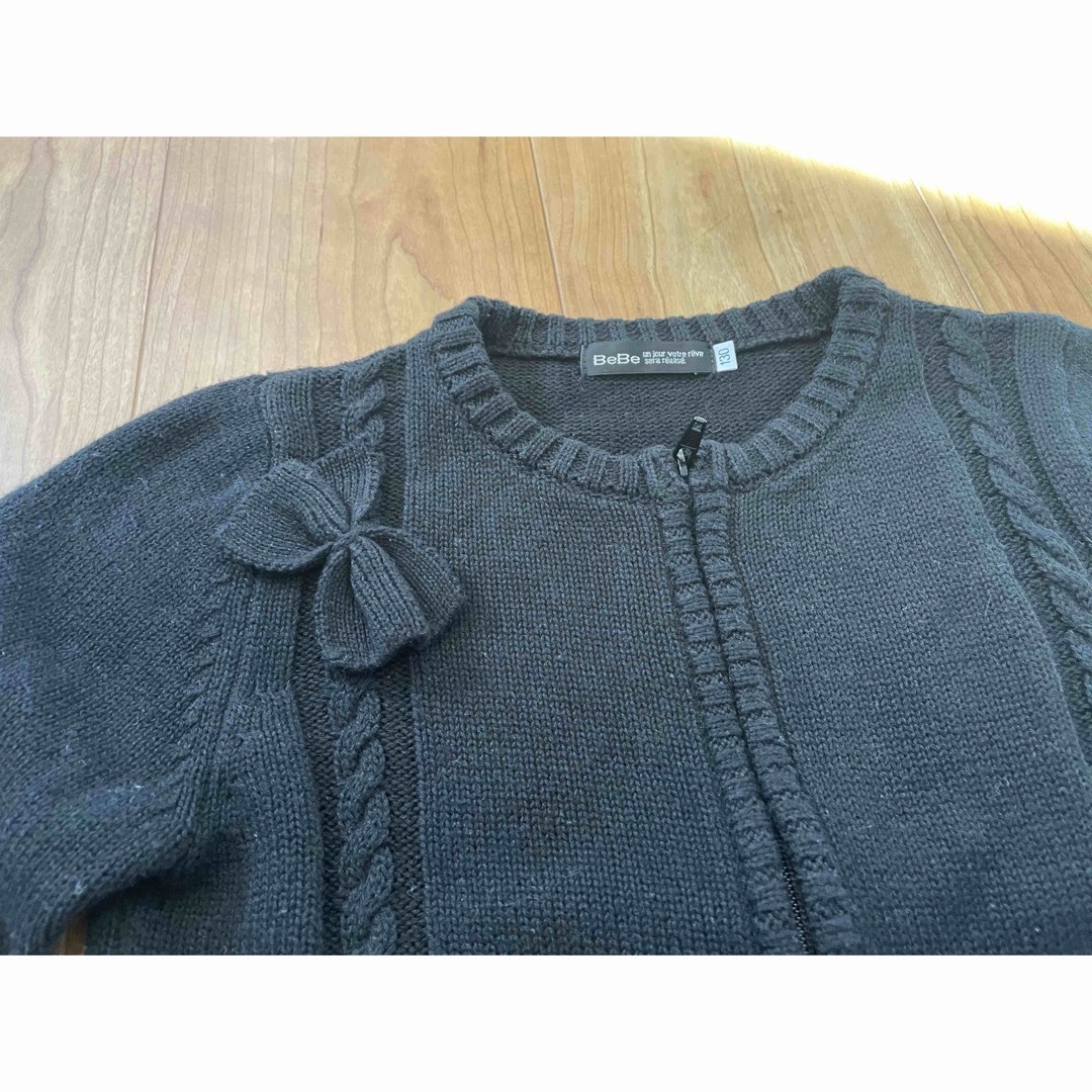 BeBe(ベベ)のbebe カーディガン　130 キッズ/ベビー/マタニティのキッズ服女の子用(90cm~)(カーディガン)の商品写真