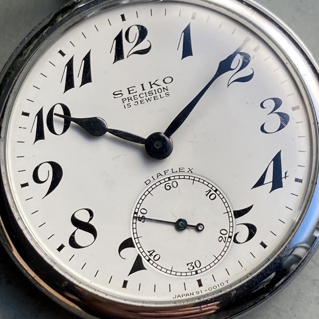 SEIKO(セイコー)の【動作良好】セイコー SEIKO 懐中時計 鉄道 1967年 手巻き シルバー メンズの時計(その他)の商品写真