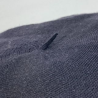 ディオール Dior ロゴ 92ETD910A180 帽子 ベレー帽 麻 ブラック 美品