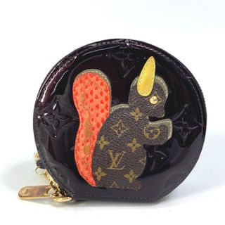 ルイヴィトン(LOUIS VUITTON)のルイヴィトン LOUIS VUITTON ポルトモネ エクルイユ  M91386 モノグラムヴェルニ 小銭入れ 財布 チェーン タッセル コインケース モノグラムヴェルニ アマラント パープル(コインケース)