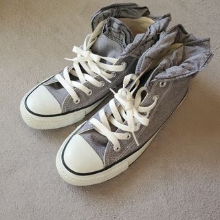 オールスター(ALL STAR（CONVERSE）)のALL★STARｺﾝﾊﾞｰｽ 希少フリルﾊｲｶｯﾄｽﾆｰｶｰ ｸﾞﾚｰ(スニーカー)