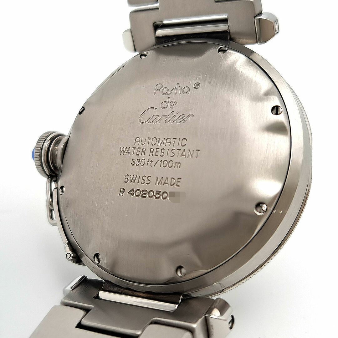 カルティエ パシャ 38mm ローマン W31005H3 自動巻き ステンレススティール メンズ CARTIER [アンティーク ヴィンテージ]  【時計】