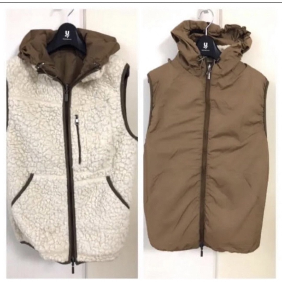 MONCLER  MAGRIA GILET  ボア ナイロン リバーシブル　M