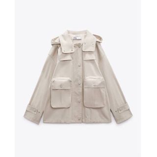 ザラ(ZARA)のZARAザラ【新品タグ付】limited EDITIONポケットパーカジャケット(ブルゾン)