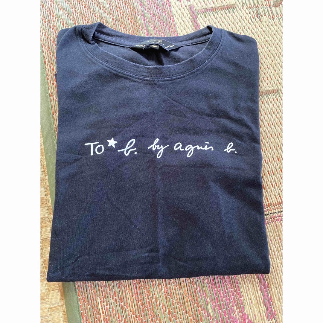 To b. by agnès b.(トゥービーバイアニエスベー)のアニエスベー　黒　半袖Tシャツ レディースのトップス(Tシャツ(半袖/袖なし))の商品写真