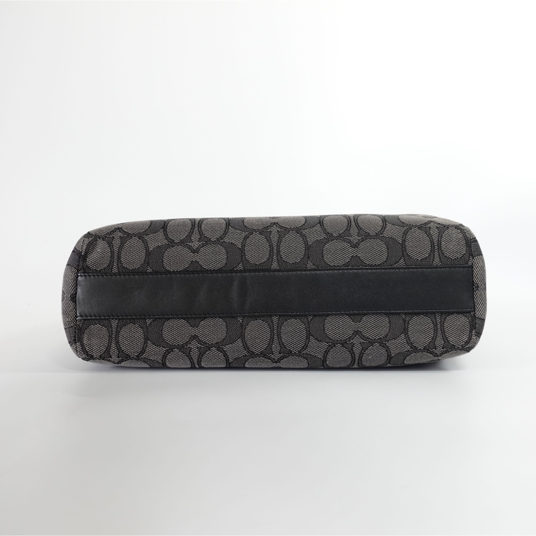 COACH - 【美品】コーチ シグネチャー ハンドバッグ ショルダー 黒