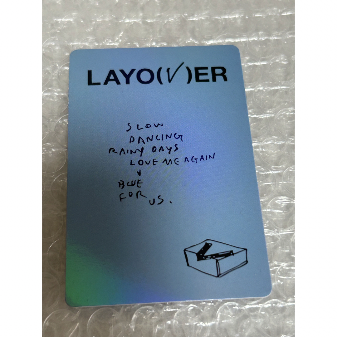 BTS Ｖ　LAYOVER  ラキドロ　FC会員限定カード　公式品おまけ付