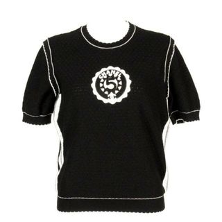 シャネル(CHANEL)のシャネル 半袖セーター サイズ40 M美品  -(ニット/セーター)