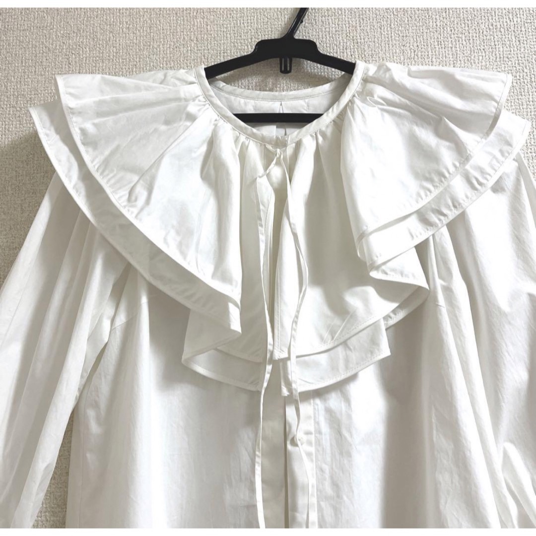 Chesty - 新品 chesty チェスティ フリルカラーブラウス リボン 白
