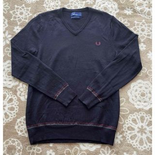 フレッドペリー(FRED PERRY)の【FRED PERRY】 紺色　セーター　メンズ(ニット/セーター)