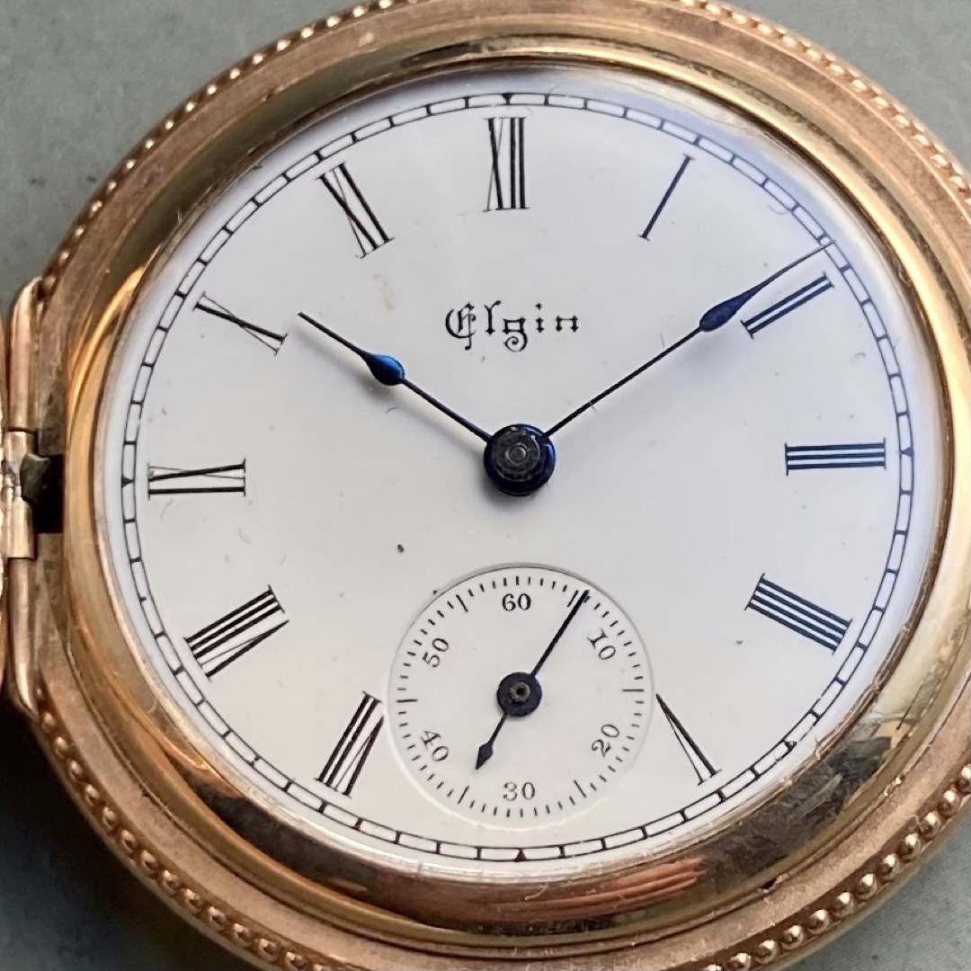 ELGIN - 【動作品】エルジン ELGIN アンティーク 懐中時計 1880年代 手