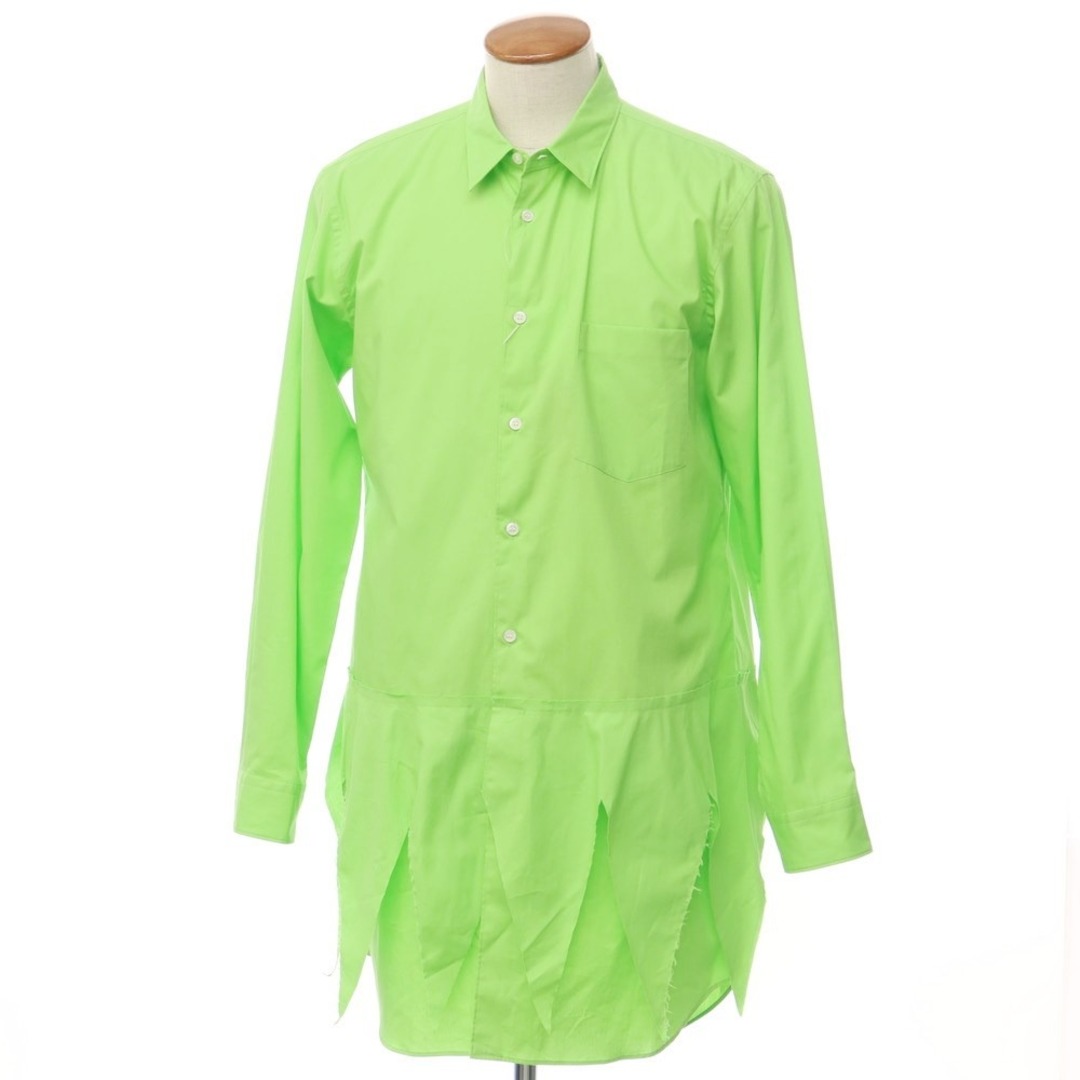 【中古】コムデギャルソンオムプリュス COMME des GARCONS HOMME PLUS 2023年春夏 ロングシャツ ライトグリーン【サイズM】【メンズ】 | フリマアプリ ラクマ