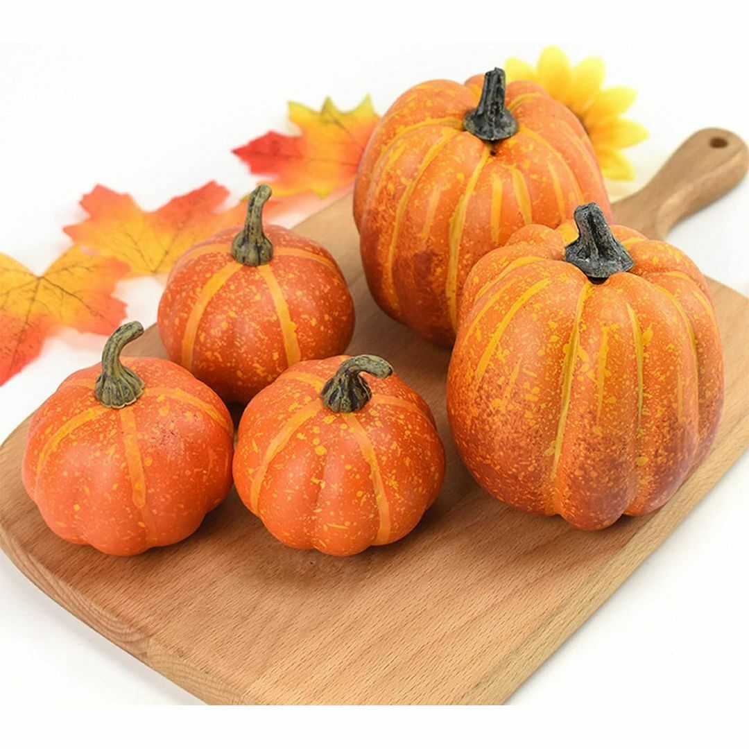 【色: オレンジ】YZYVIOW ハロウィン飾り 7PCSハロウィン かぼちゃ 3