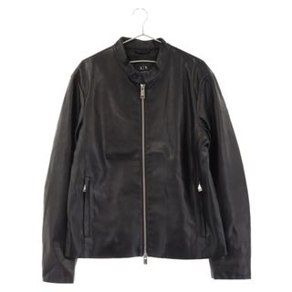 アルマーニエクスチェンジ(ARMANI EXCHANGE)のArmani Exchange アルマーニ エクスチェンジ 19AW フェイクレザーシングルライダースジャケット 8NZB08 ZNAAZ ブラック(ライダースジャケット)