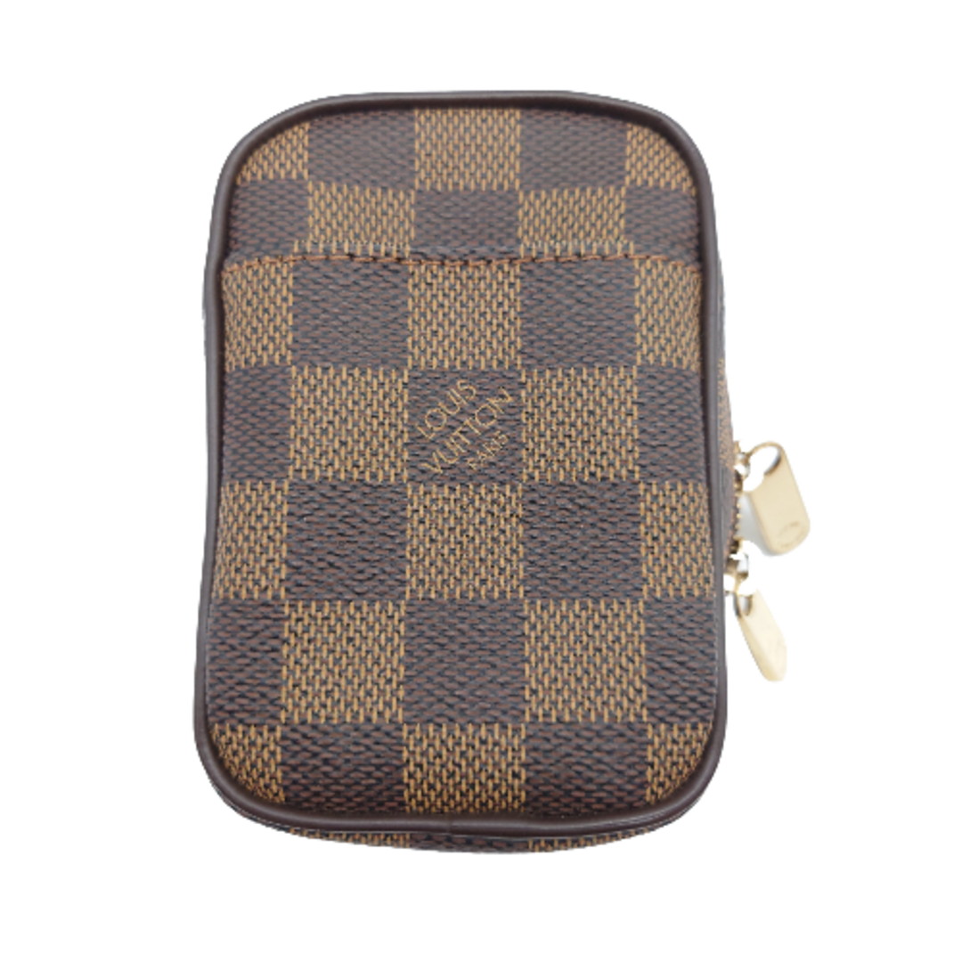 69cm重量【値下げ 大感謝セール 当店通常価格59,800円】 LV ルイヴィトン Louis Vuitton エテュイ・オカピPM ショルダーポーチ ダミエ エベヌ ブラウン コーティングキャンバス レザー N61738 AR2007 ストラップ メンズ レディース 【 ABランク】☆送料無料☆