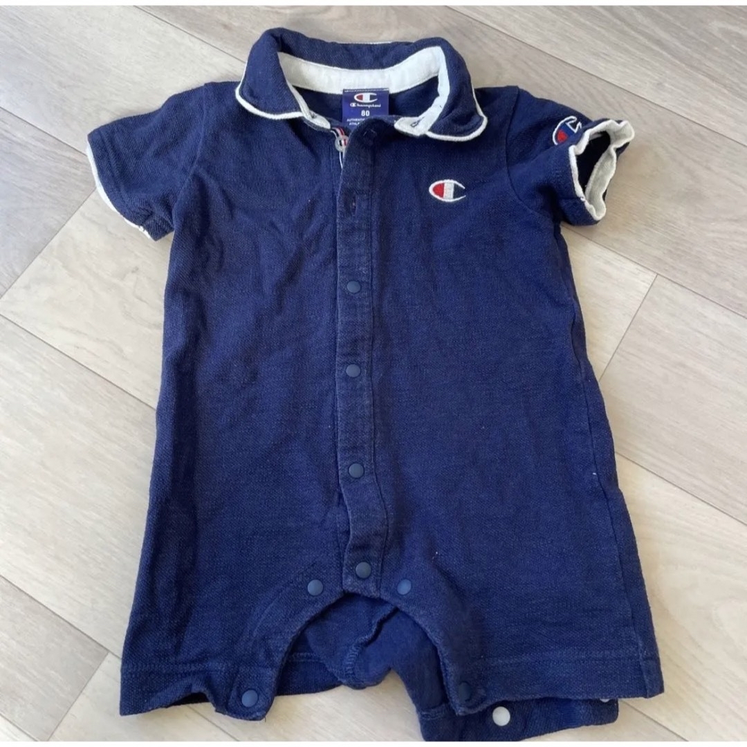 Champion(チャンピオン)のchampion ロンパース2枚セット70-80 キッズ/ベビー/マタニティのベビー服(~85cm)(ロンパース)の商品写真