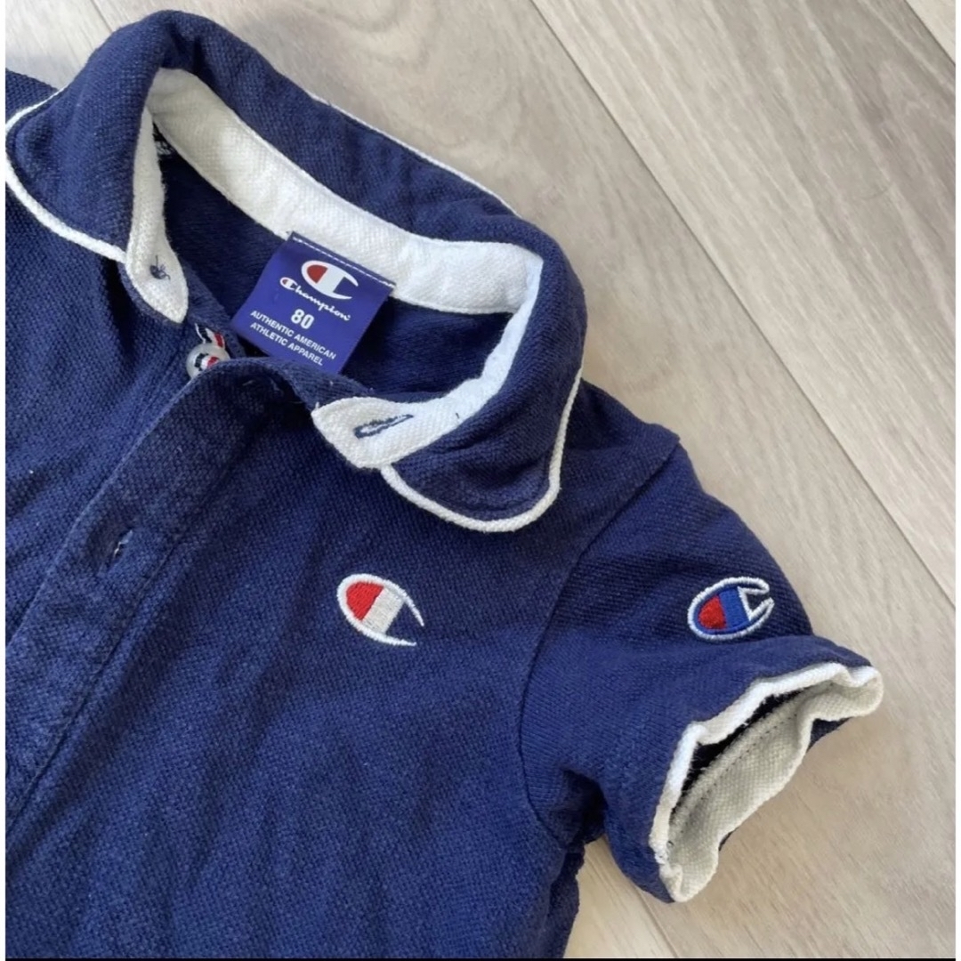 Champion(チャンピオン)のchampion ロンパース2枚セット70-80 キッズ/ベビー/マタニティのベビー服(~85cm)(ロンパース)の商品写真