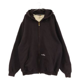 カーハート(carhartt)のCARHARTT カーハート 90-00S VINTAGE ヴィンテージ 裏地サーマル ジップアップ パーカー ブラウン(パーカー)