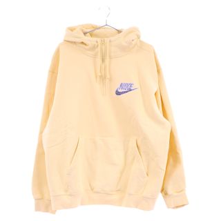 NIKE ナイキ 21SS×Supreme Half Zip Hooded Sweat Shirt シュプリーム ハーフジップ フーデッド スウェット  プルオーバー パーカー イエロー DB2842-721