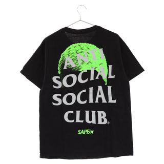 アンチソーシャルソーシャルクラブ(ANTI SOCIAL SOCIAL CLUB)のANTI SOCIAL SOCIAL CLUB アンチソーシャルソーシャルクラブ ×SAPEur サプール バックプリント 半袖Tシャツカットソー ブラック(Tシャツ/カットソー(半袖/袖なし))