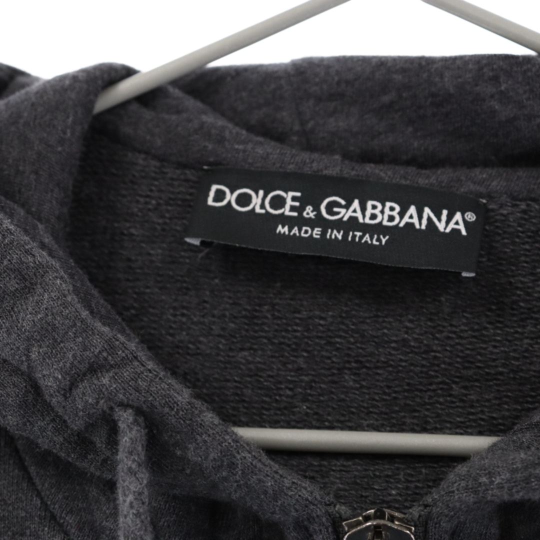 DOLCE & GABBANA ドルチェアンドガッバーナ ロゴプレートジップアップパーカー G9CZ6T 4