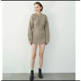 ロザリームーン(Rosary moon)のRosarymoon  Melange Knit Tunic(ミニワンピース)