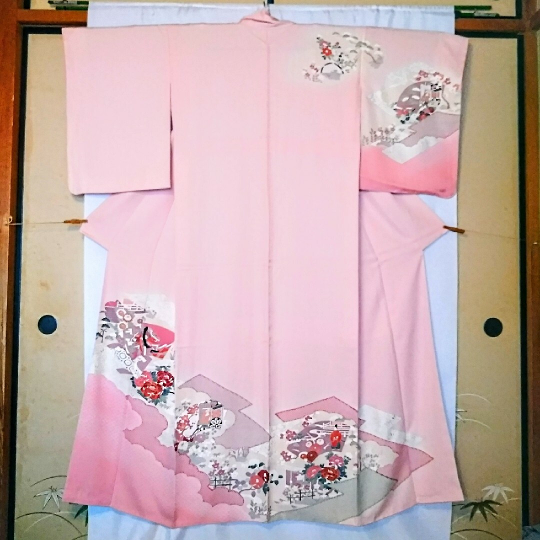 ピンク/十二単姫♥正絹袷※訪問着 レディースの水着/浴衣(着物)の商品写真