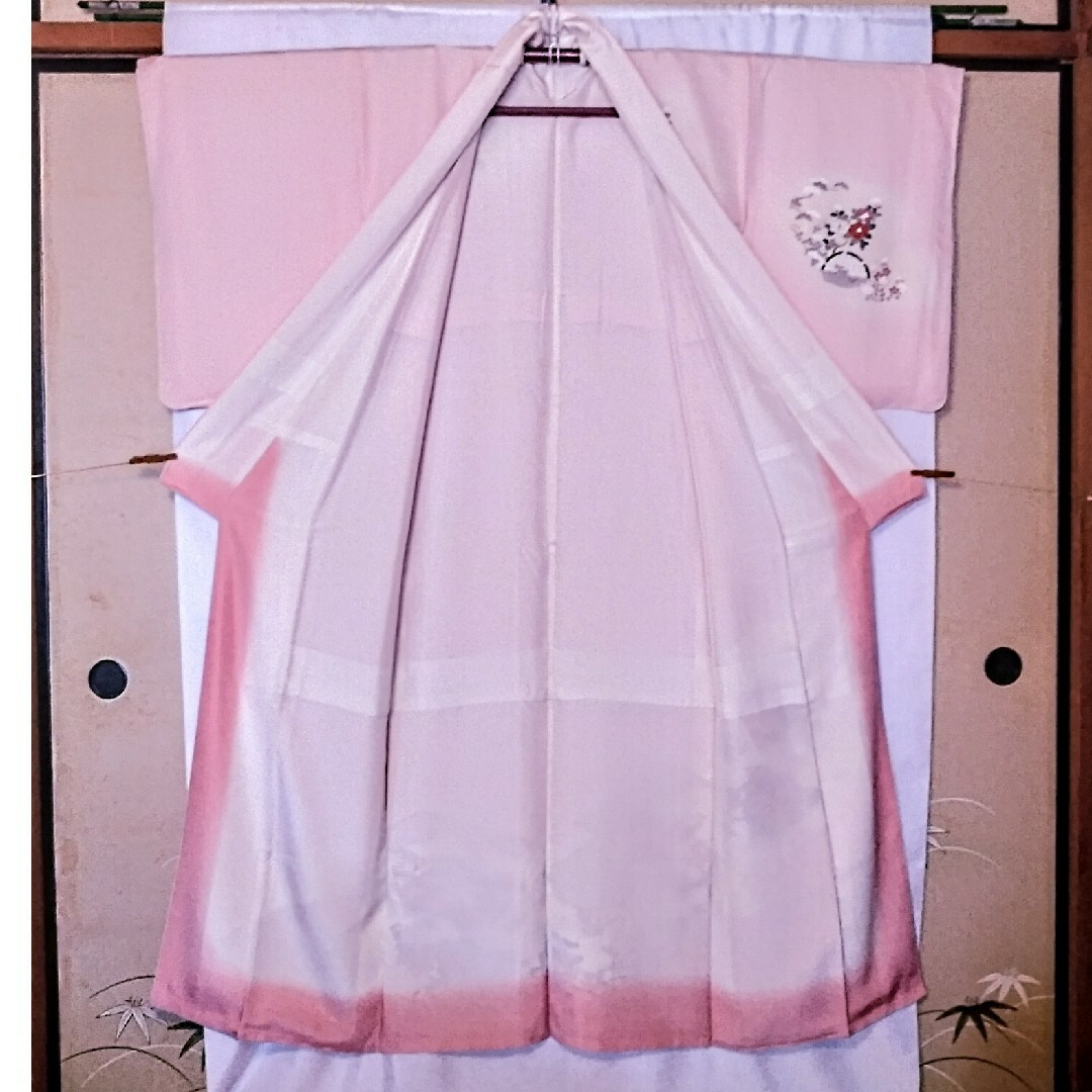 ピンク/十二単姫♥正絹袷※訪問着 レディースの水着/浴衣(着物)の商品写真
