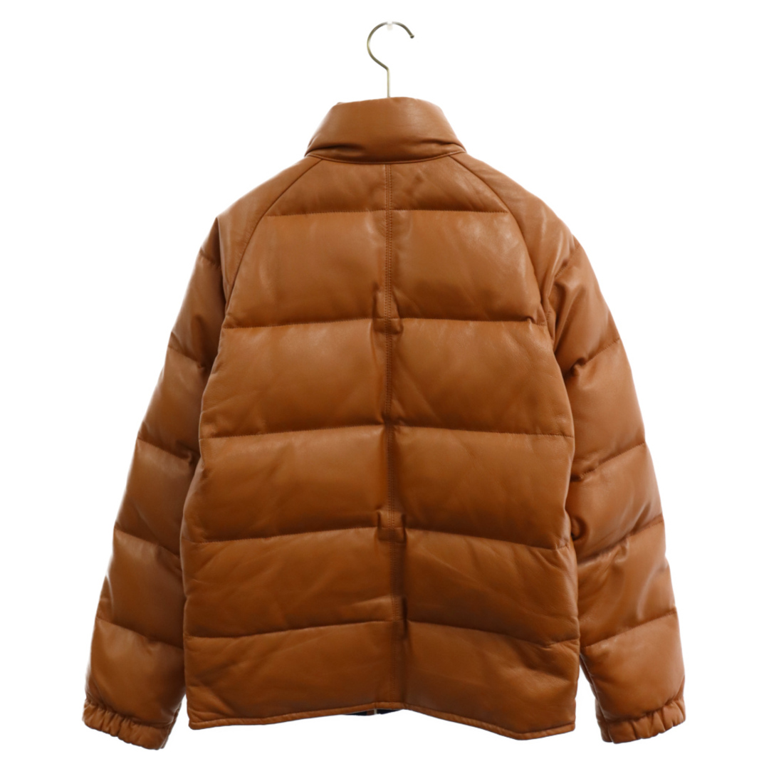 A BATHING APE アベイシングエイプ LEATHER CLASSIC DOWN JACKET シープスキンレザークラシックダウンジャケット  ブラウン