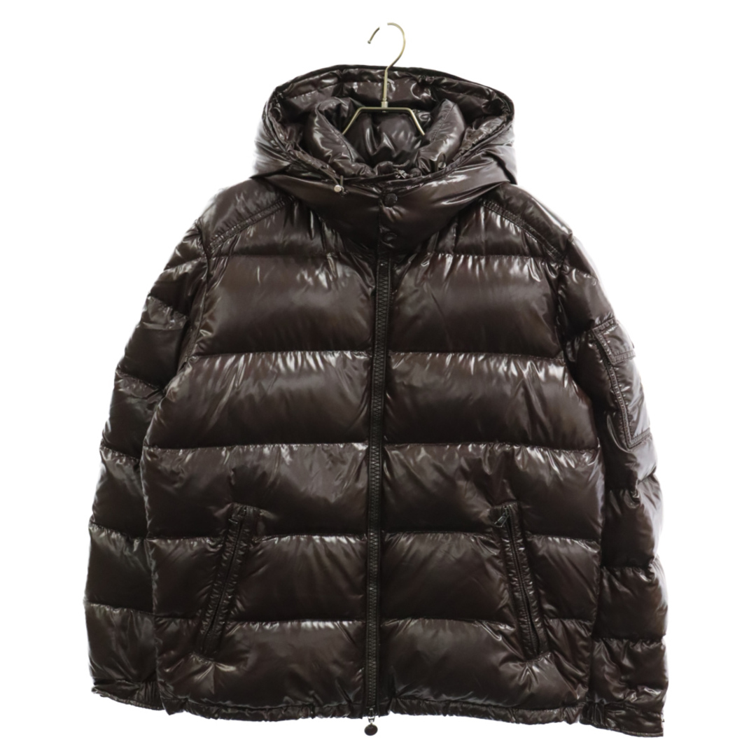 MONCLER モンクレール MAYA GIUBBOTTO マヤ ジュボット ロゴワッペン フード付き ダウンジャケット 020914036650 ブラウン