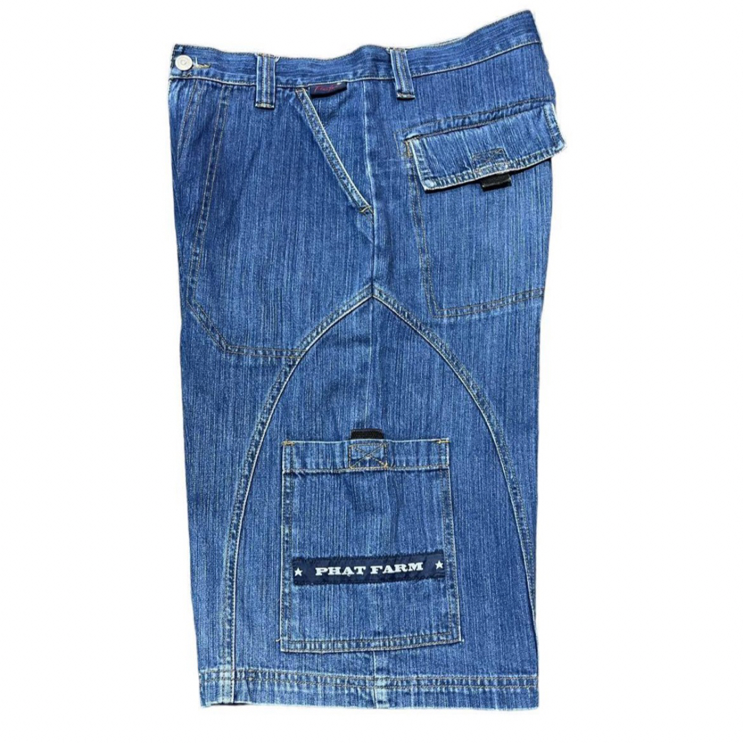 送料無料】USA PHAT FARM ファットファーム デニムハーフパンツ www