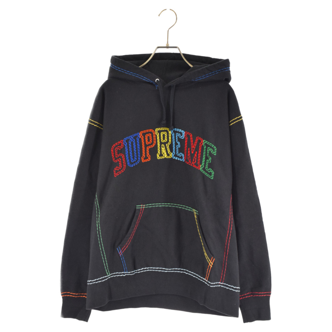 SUPREME シュプリーム 20AW Big Stitch Hooded Sweatshirt ビッグステッチフーディースウェットシャツ ブラック