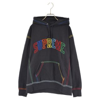 SUPREME シュプリーム 20AW Big Stitch Hooded Sweatshirt ビッグステッチフーディースウェットシャツ ブラック