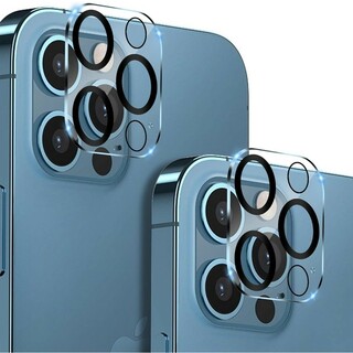 iPhone12ProMax カメラフィルム レンズ保護フィルム 2枚セット(保護フィルム)