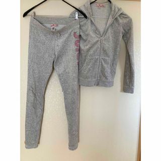 ジューシークチュール(Juicy Couture)のJUICY COUTURE パーカー＆パンツのセット　サイズ１４　グレー(パーカー)