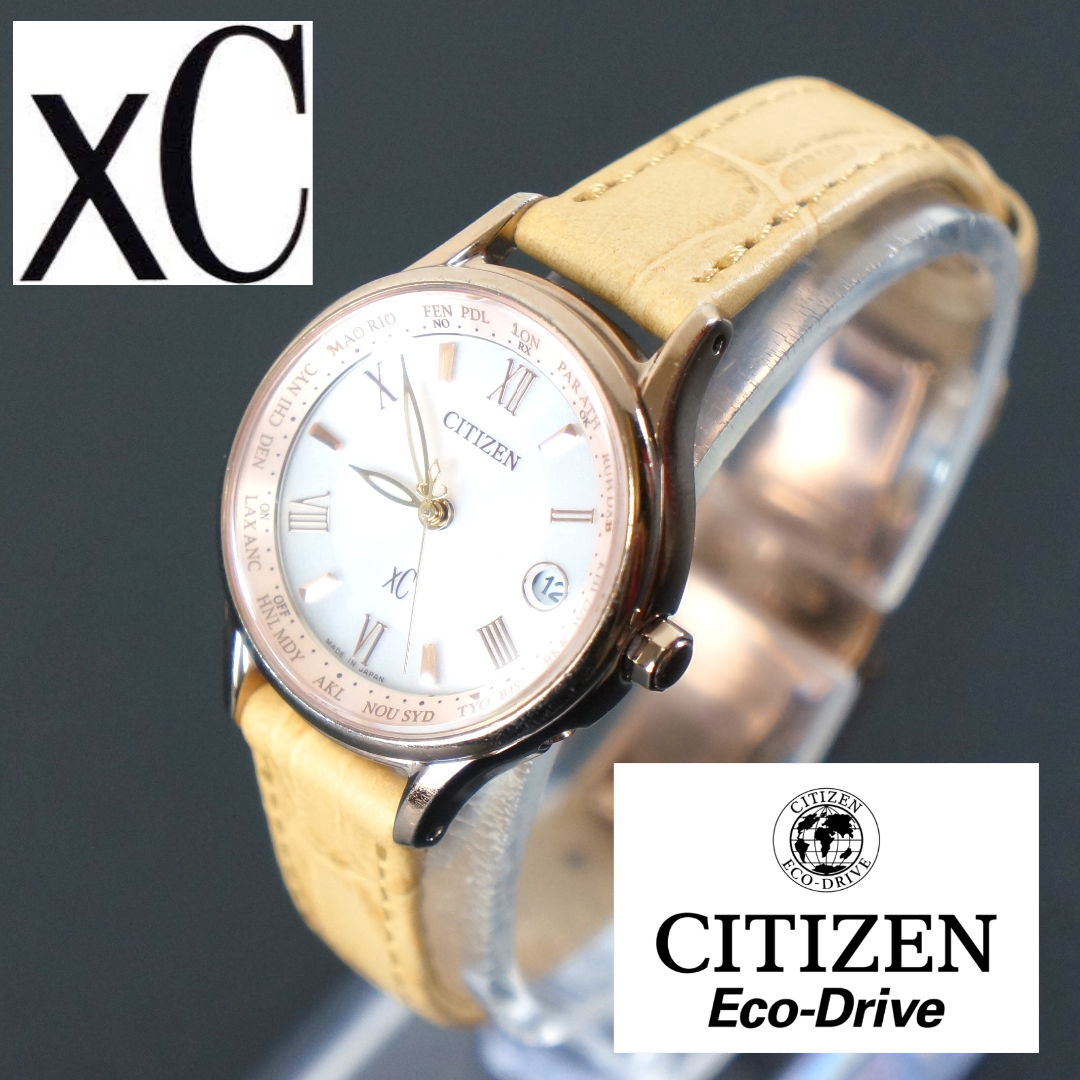 CITIZEN(シチズン)の【稼働品】シチズンXC　ハッピーフライト　ティタニアライン　サクラピンク レディースのファッション小物(腕時計)の商品写真