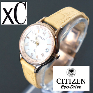 シチズン(CITIZEN)の【稼働品】シチズンXC　ハッピーフライト　ティタニアライン　サクラピンク(腕時計)