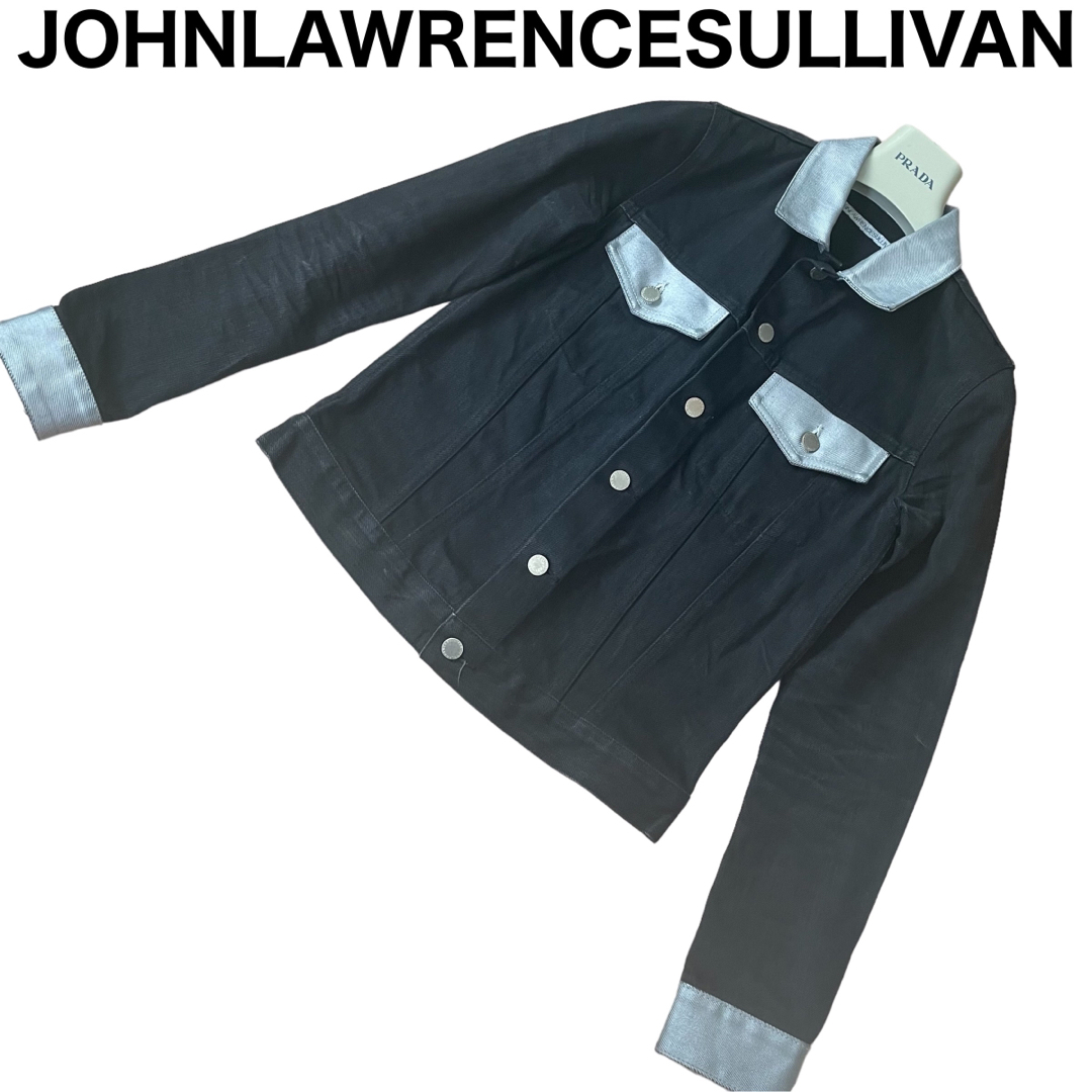 JOHN LAWRENCE SULLIVAN デニムジャケット シルバー塗料-