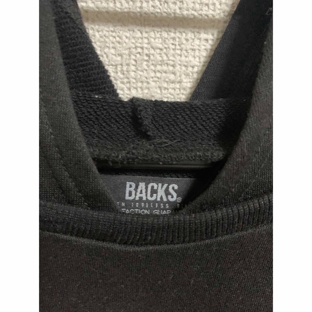 BACKS(バックス)のBACKS  ダメージ異素材パーカー レディースのトップス(パーカー)の商品写真