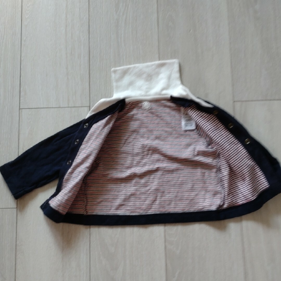 PETIT BATEAU(プチバトー)のプチバトー　74cm セットアップ　マリン キッズ/ベビー/マタニティのベビー服(~85cm)(その他)の商品写真