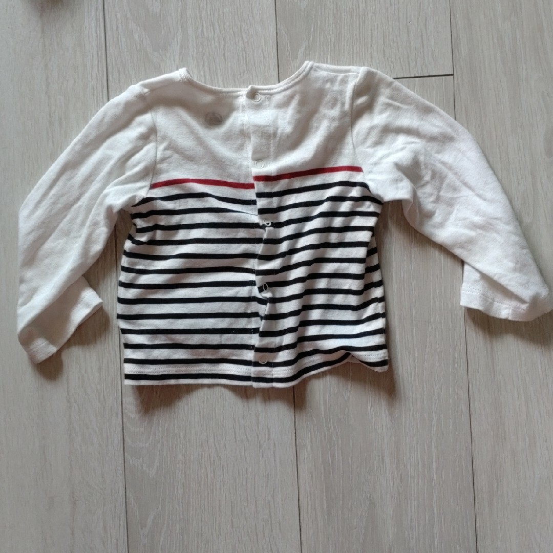 PETIT BATEAU(プチバトー)のプチバトー　74cm セットアップ　マリン キッズ/ベビー/マタニティのベビー服(~85cm)(その他)の商品写真