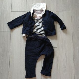 プチバトー(PETIT BATEAU)のプチバトー　74cm セットアップ　マリン(その他)