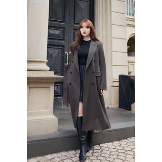 ハーリップトゥ(Her lip to)のherlipto Double-Breasted Long Blazer(ロングコート)