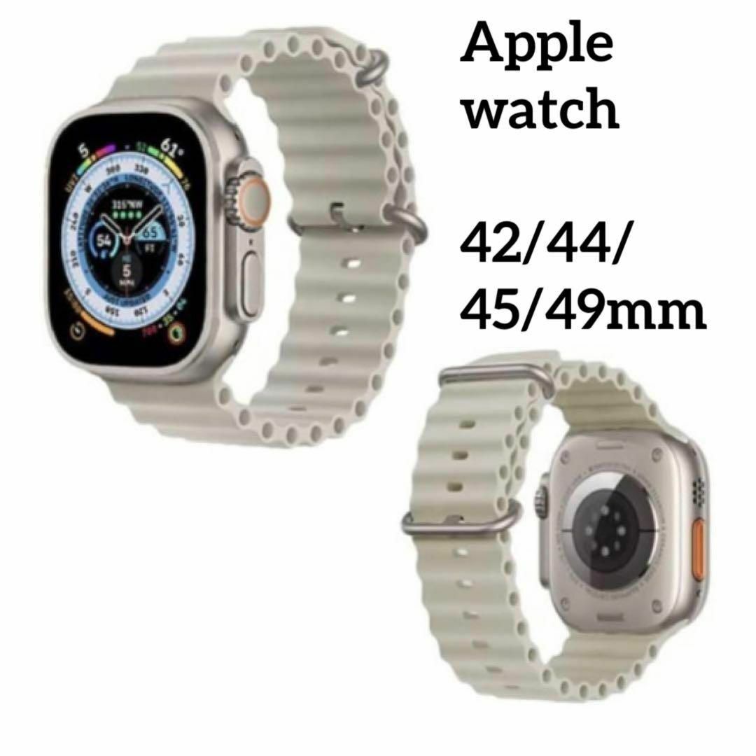 Applewatch 汎用 ベルト シリコンバンド 42/44/45/49mm メンズの時計(その他)の商品写真