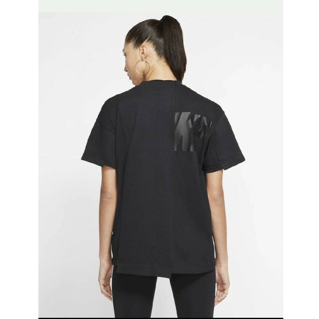 名作【未使用品】NIKE × sacai ハイブリッド 再構築 Tシャツ 黒