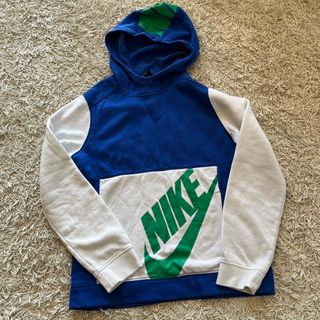 ナイキ(NIKE)の【NIKEサイズL】160cm相当⭐︎青×白のフーディ(ジャケット/上着)