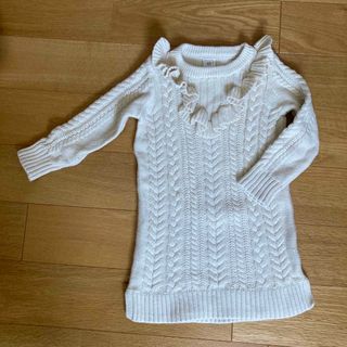 ベビーギャップ(babyGAP)のロングニット 子供 女の子(ニット)